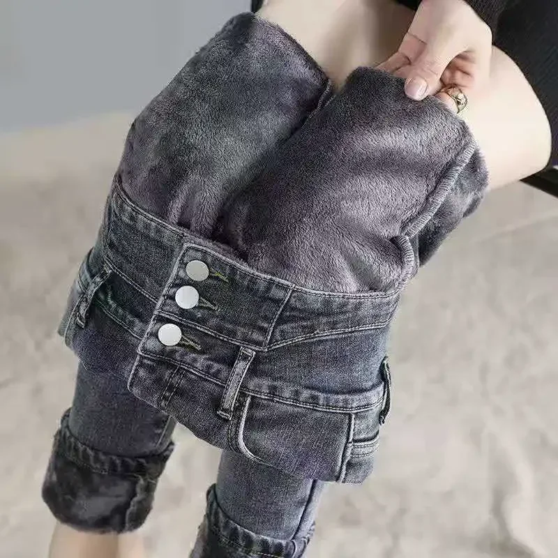 Damskie dżinsy z wysokim stanem spodnie jeansowe ołówkowe Stretch streetwear spodnie damskie spodnie jeansowe dla kobiet dżinsy dla dziewczynek