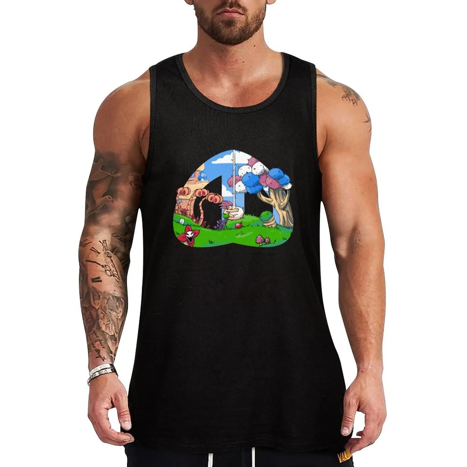 Pink-haired boy Tank Top Breathable Stretch Tank Top Flexible Comfort Shirt