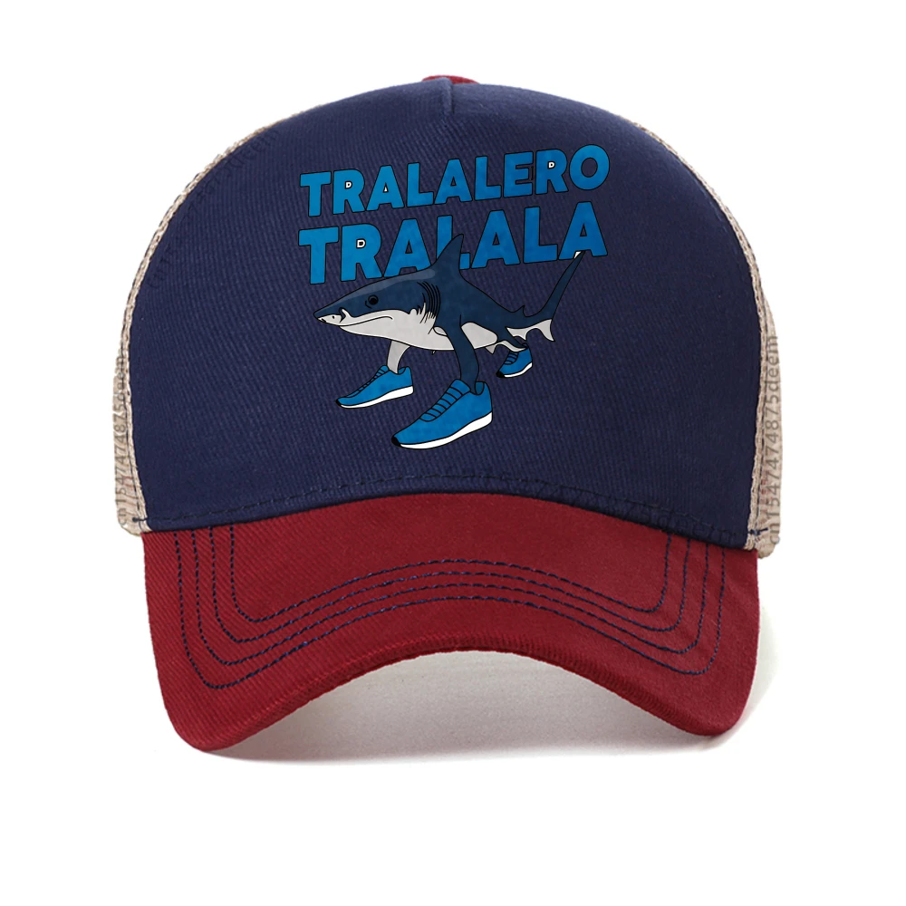 

Tralalero Tralala print baseball cap men's Womens Fashion Graphic mesh Snapback hat summer adjustable Dad cool Trucker Hats