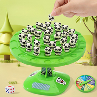 Creative Two-Player Panda Balance Tree Game Interactive Fun Puzzle Toy for Kids Early Education Tabletop Activity Game Fun
