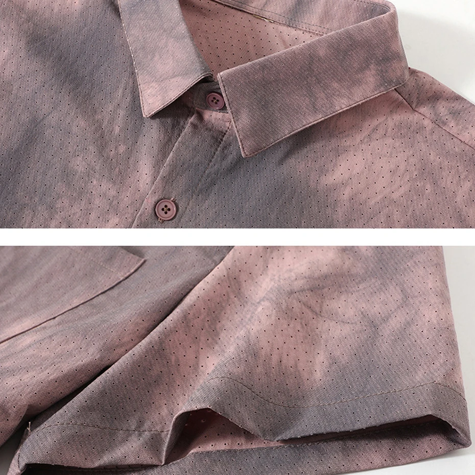Summer Sets Men Breathable Tie-dye Shirts Shorts Plus Size 11XL Suits Male Fashion Casual Quick Drying Sets Big Size 11XL - Image 4
