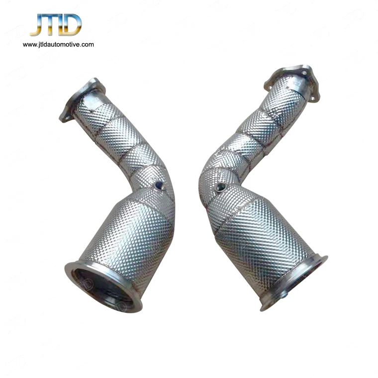 

Exhaust System High Flow Performance Downpipe for Audi RS5 B9 2019+ 2.9T With Heat Shield and catless