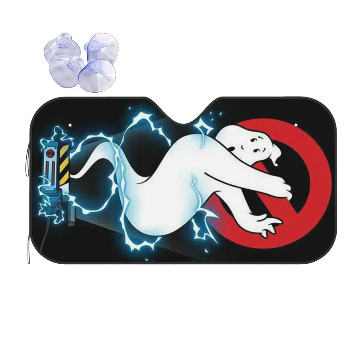 

Ghostbusters Logo Sunshade Windscreen Car Front Windshield Window Sun Visor Accessories Covers