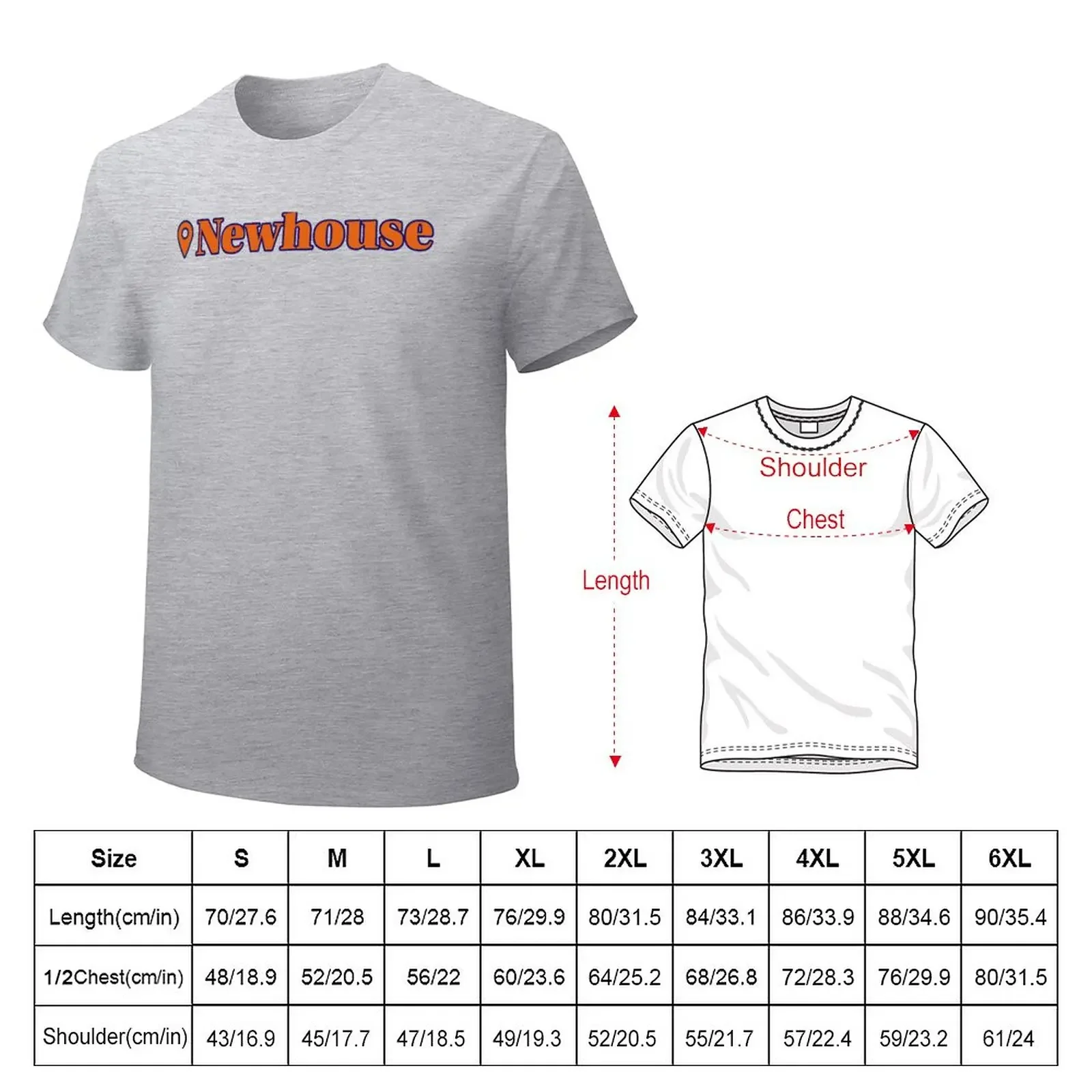 SU Newhouse Pin Location T-Shirt vintage korean fashion workout shirts for men