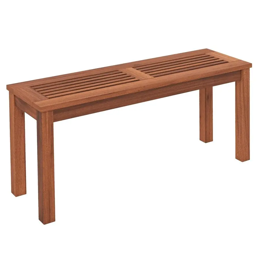 

Tangkula Patio Wood Bench, 2Person Solid Wood Bench with Slatted Seat, 39.5 Long Loveseat with Stable Wood Frame, Indoor Outdoo