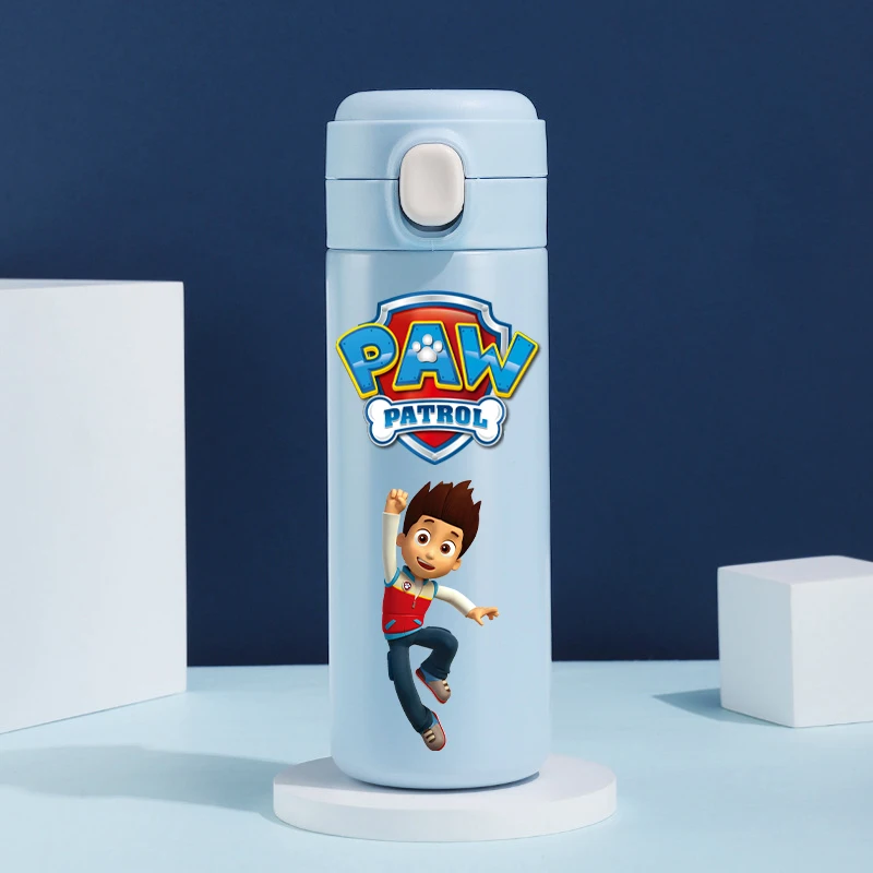 PAW Patrol 304 Aço Inoxidável Portátil Copo De Água, Anime Thermos Caneca, Kawaii Dos Desenhos Animados, Garrafa De Água De Viagem, Presentes Infantis, 420 ml