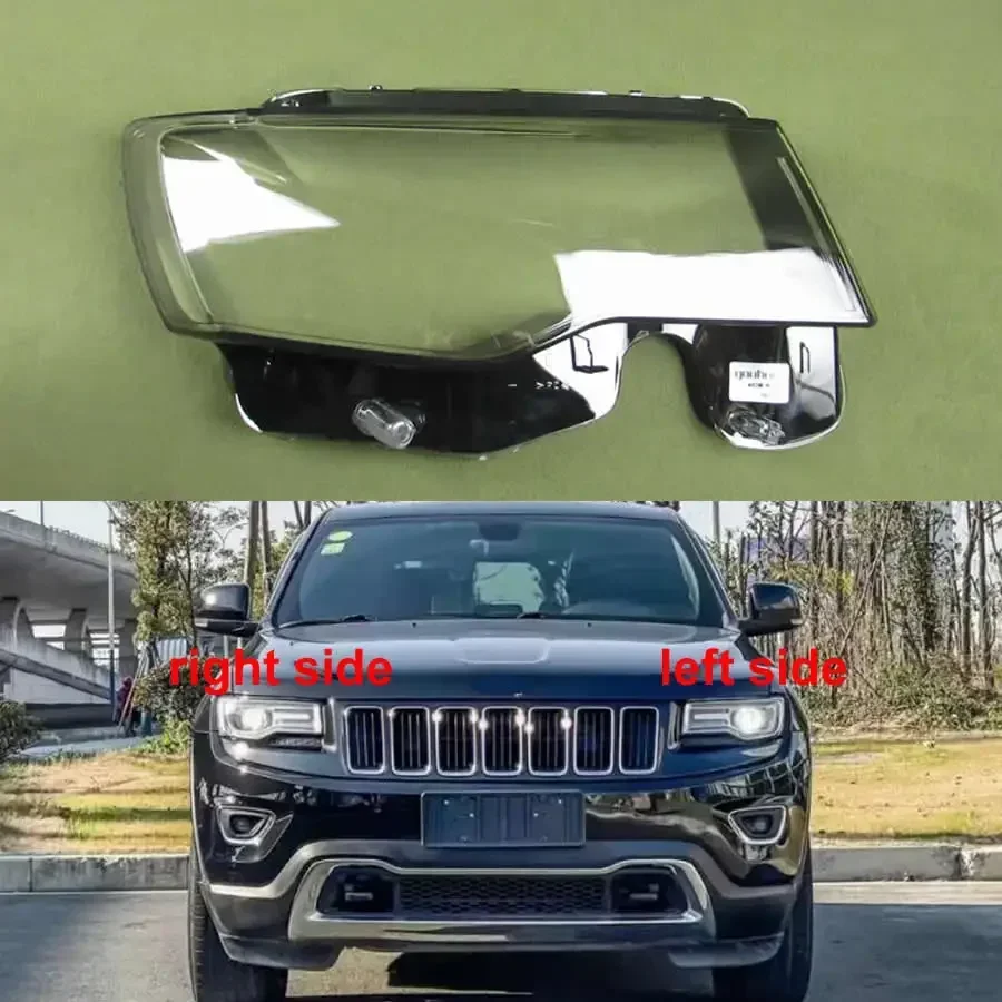 

Для Jeep Grand Cherokee 2014-2019 автомобильные аксессуары, крышка фары, прозрачный абажур, корпус фары, линза из плексигласа