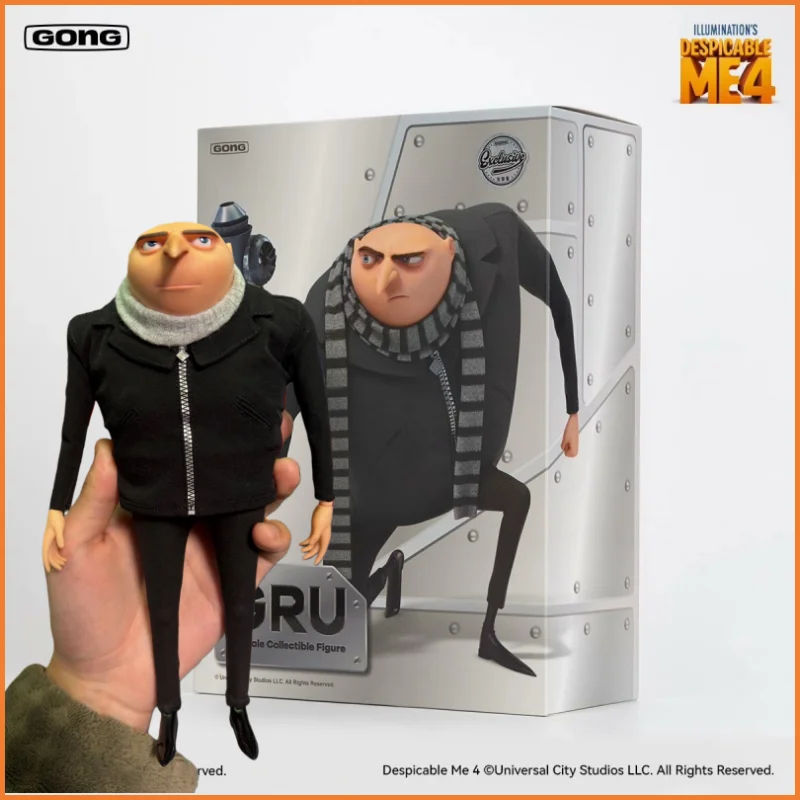 

2026 Special Offer New In Stock Original GONG Despicable Me 4 Gru 1/8 Anime Figurine Joint Action Figure Model Desktop Toys