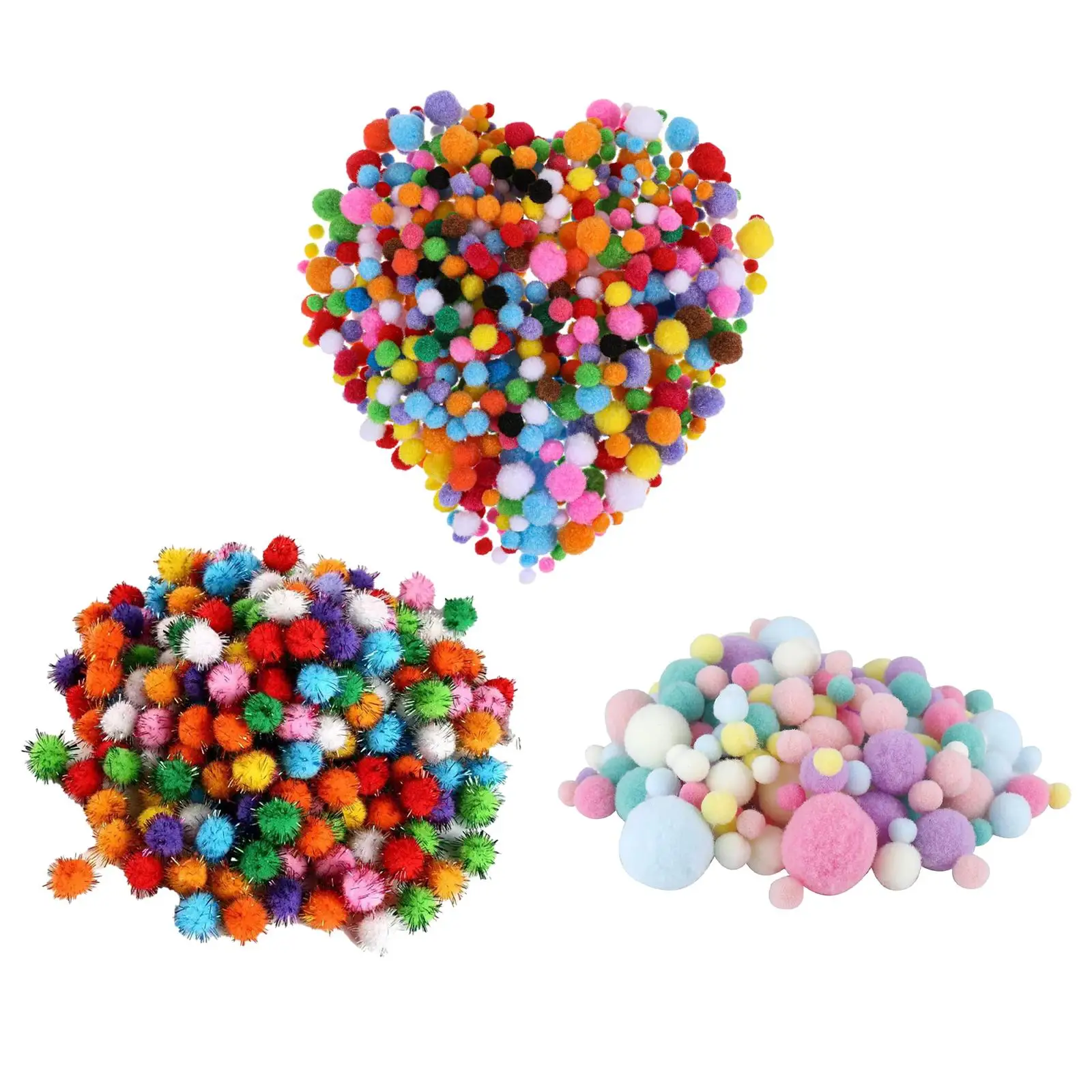 

240Pcs Pom Poms pompoms for Home Decorations Hobby Supplies Christmas Decor