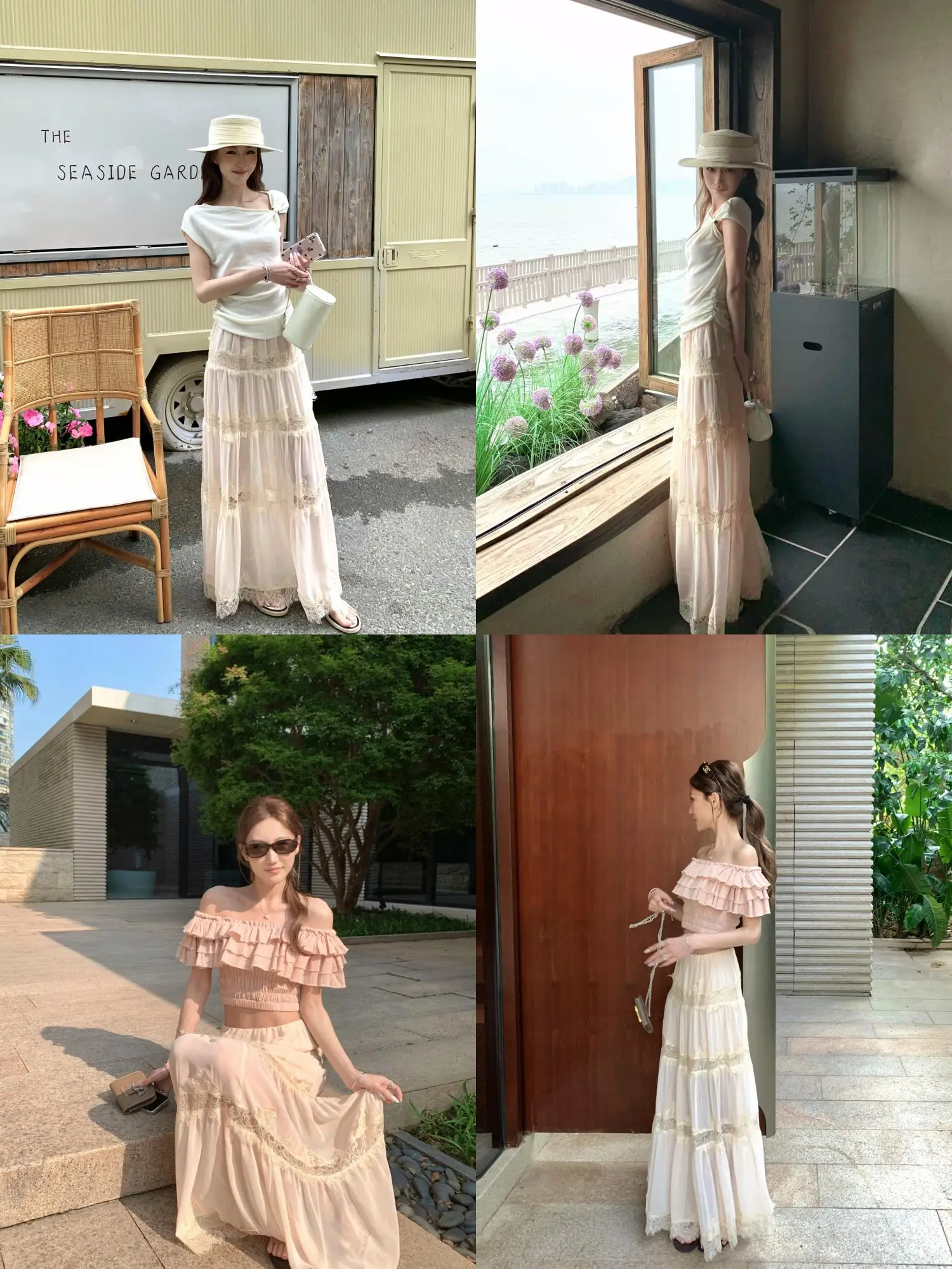 

Элегантная кружевная юбка миди с вышивкой и сложной отделкой, женская, летняя коллекция 2026, модный французский стиль, дышащая, приятная к телу