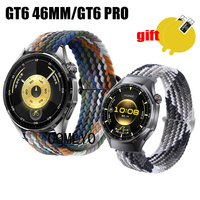 For Huawei watch GT6 46MM GT 6 PRO Strap Smart Watch Band Nylon Belt Adjustable Soft Breathable Wristband Screen Protector Film