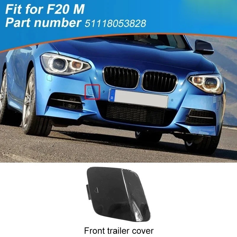 1Pc For BMW F20 F21 M Car Sport Front Bumper Tow Hook Cover Cap Black 51118053828 Eye Hook Cap Cover Trim Auto Parts - view 2