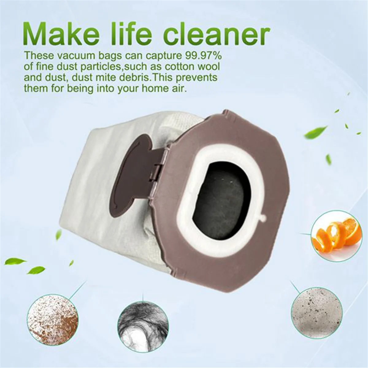 5Pcs Vacuum Cleaner Bags for Vorwerk Kobold VK7 FP7 Filter Bag Dust Bags Dust Collection Bags Replaceable Parts