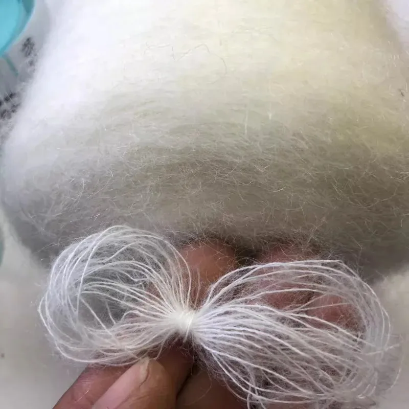 250g Wool Mohair Yarn Kid Hand Crochet Knitting for Sweater Scarf Bags Clothing Soft Skin-friendly Thin Wool Thread Puffy Warm