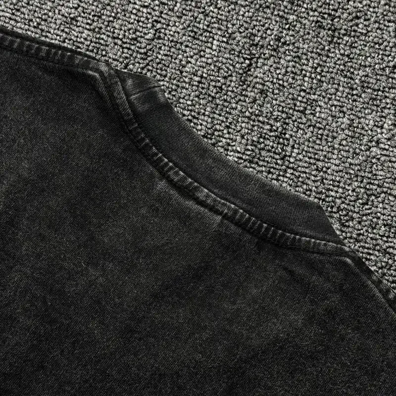 Anime Mob Psycho 100 Washed TShirt Men Streetwear Harajuku Graphic Vintage T-Shirt Cotton Casual T Shirt Summer Short Sleeve Tee