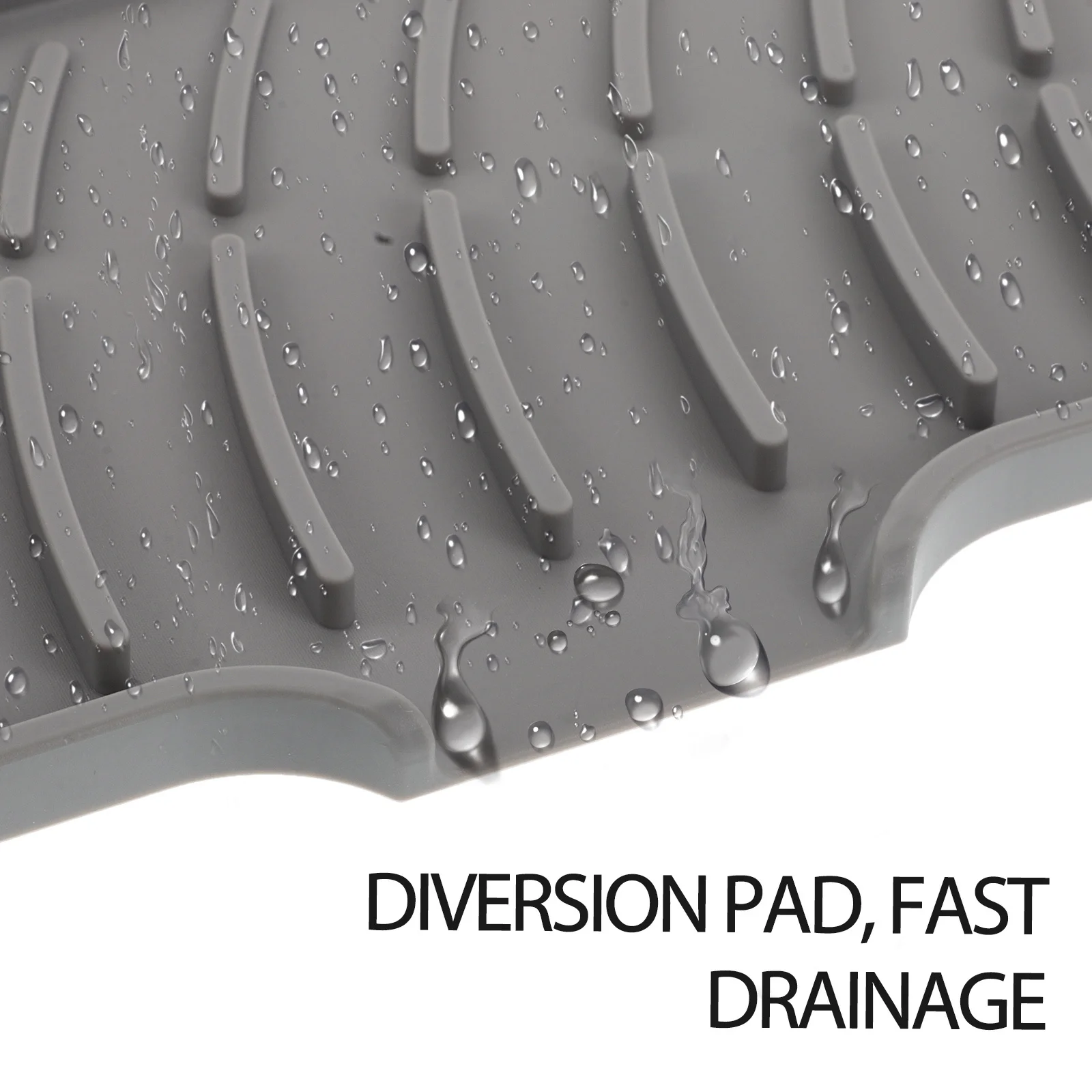 

Silicone Drainage Mat For Kitchen Sink Long Strip Non-Slip Drying Pad Dish Sponge Holder Bathroom Washbasin Organizer