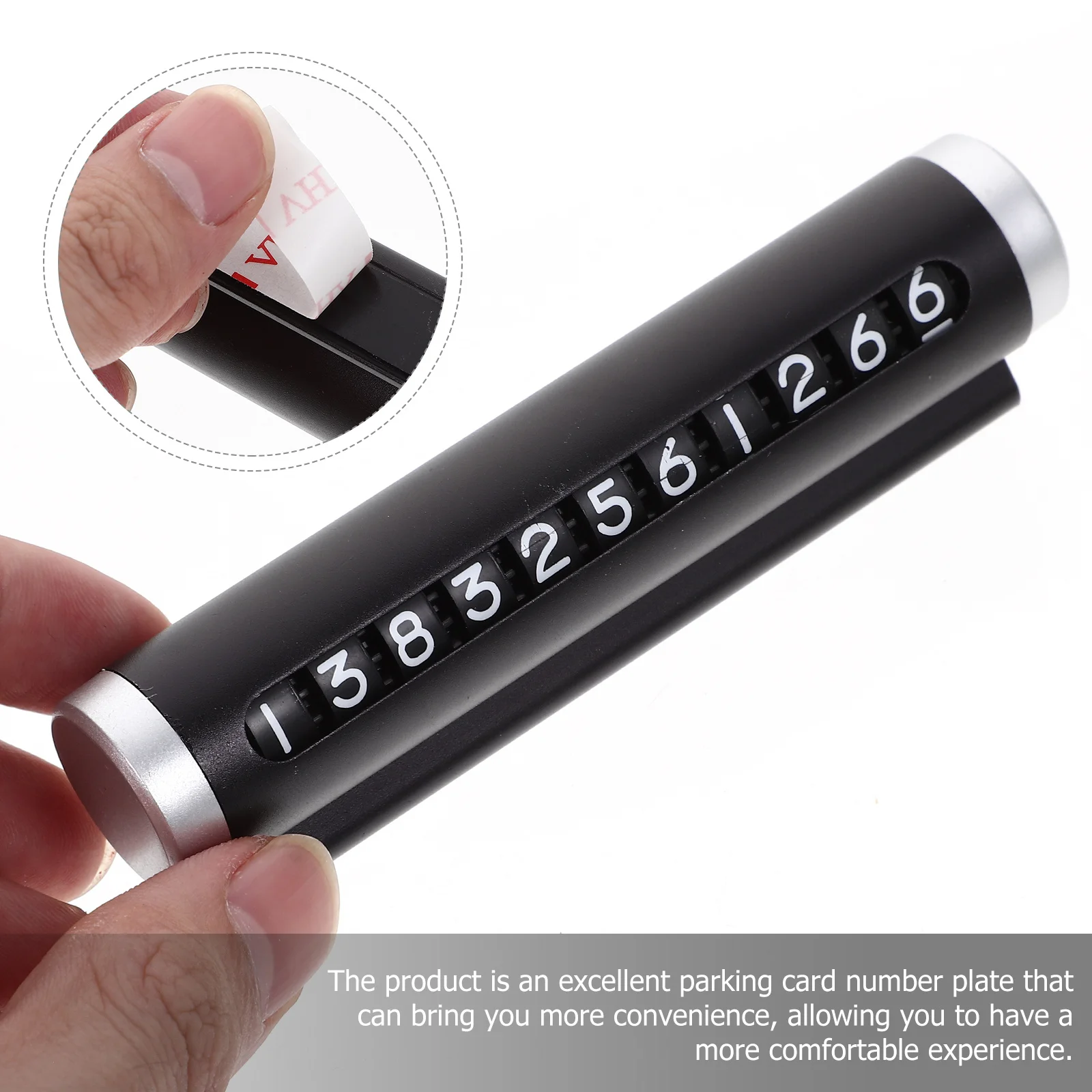 

Parking Aluminum Alloy Temporary Parking Card Flip Phone For Cars Car Dashboard Vehicle Accessories