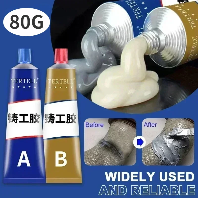 

Metal Repair Glue Heat Resistance Cold Welding Glue Magic Plastic Repair Casting Adhesive Super Glue Metal Repair Tool