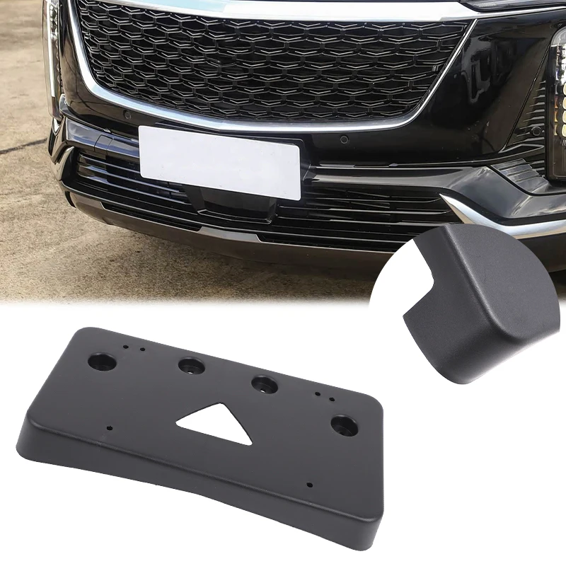 

For Cadillac XT5 2017-2025 ABS black car front license plate bracket Car accessories OE: GM1068186 | 191275403891, 23452902