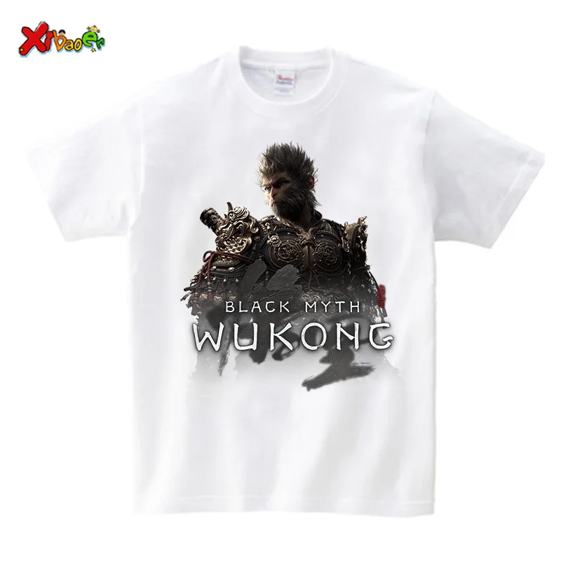 Black Myth Wukong Shirt Monkey King Shirt T-shirt Anime Shirt Journey To The West T-shirt Tee Adventure Sunwukong Game Clothes