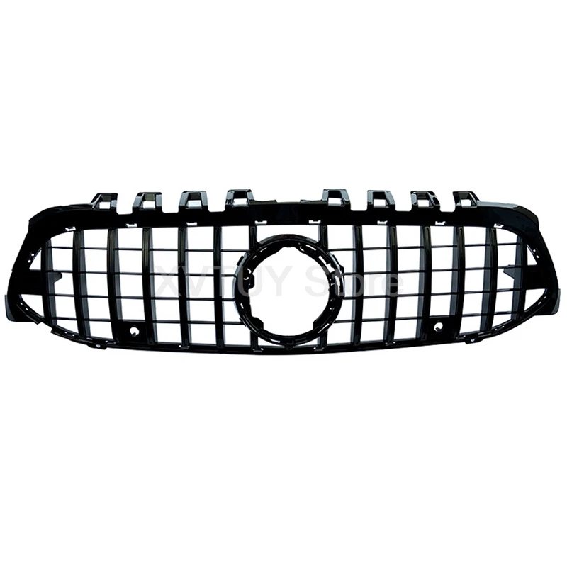 GTR Style Car Front Bumper Racing Grille Body Kits for Mercedes Benz A Class W177 A180 A200 A220 AMG 2019+ Vertical Bar AMG GT