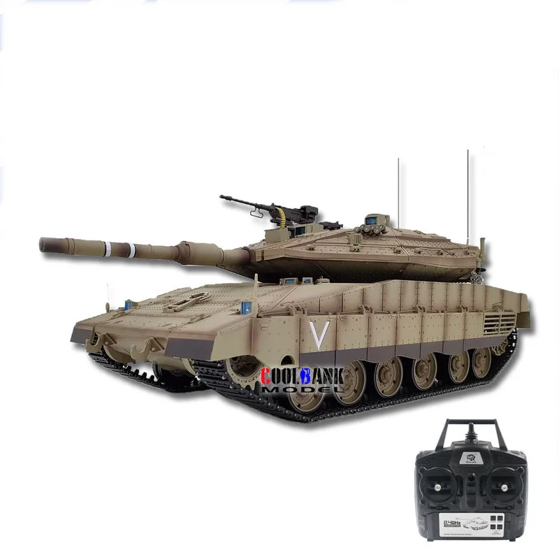 Henglong New 3958 Product Merkava Main Battle Tank Large Adult Remote Control Electric Military Collection Model Boy Toy Car Gif
