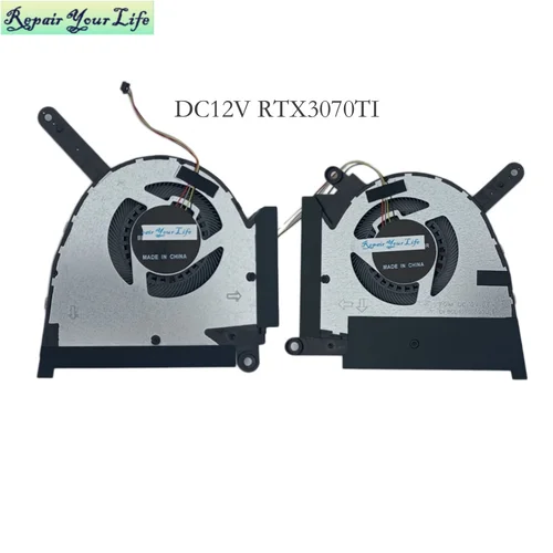 Ventilador de refrigeración para portátil para Asus TUF Gaming FX517ZR FX517ZM RTX 3060 RTX3070TI, ventiladores enfriadores GPU CPU de 12V 13NR0990T01021 13NR0990T02021