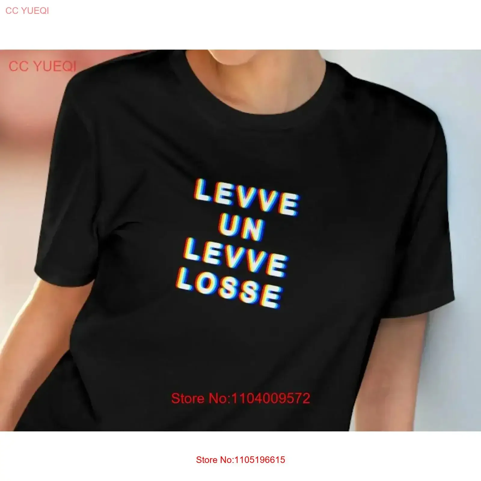 

Levve un losee T shirt made of organic cotton Spread Cologne serenity all over the world vintage Washed Slightly Stylish