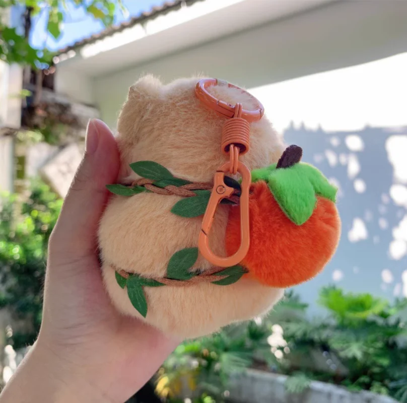 Criativo dos desenhos animados hamster porco holandês família chaveiro de pelúcia bonito e macio pingente de pelúcia mochila decoração pingente de pelúcia bonito presente