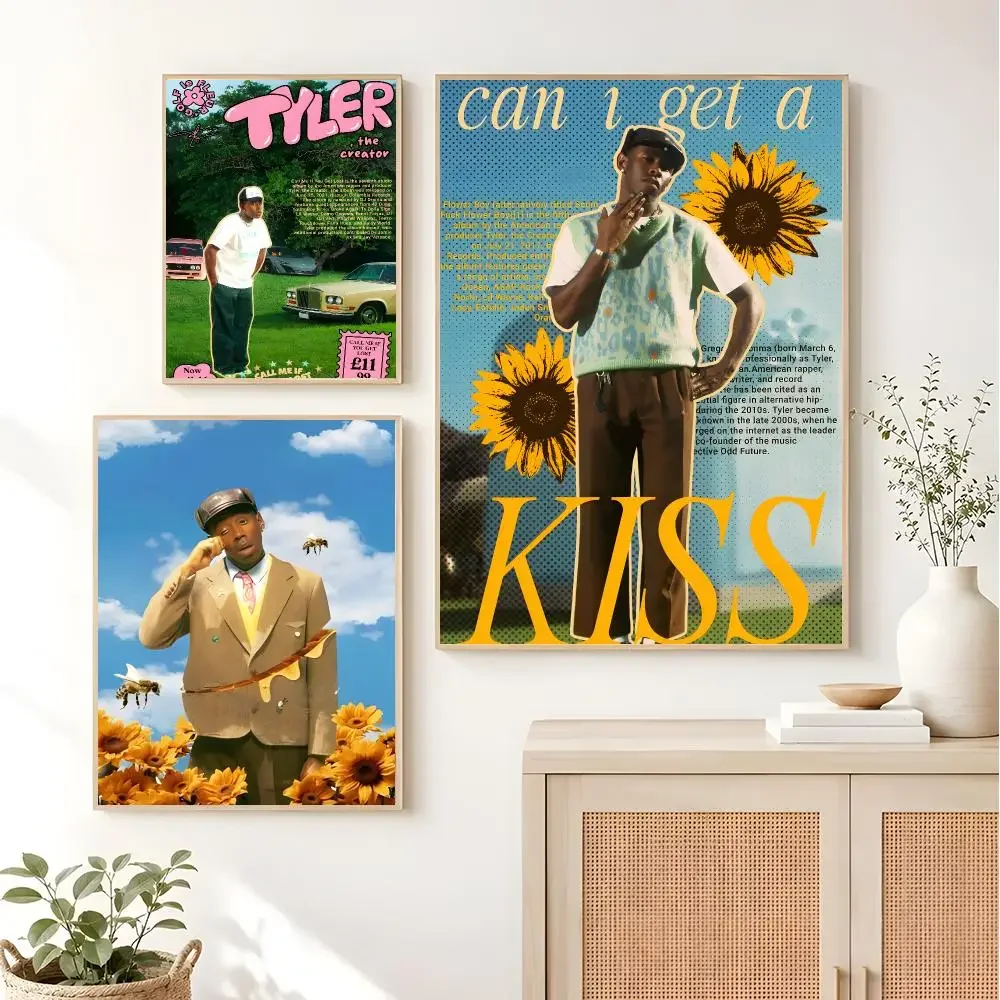 Alternative rapper Tyler The Creator Poster Sleek Living Space Accents Current Style Home Wall Decor