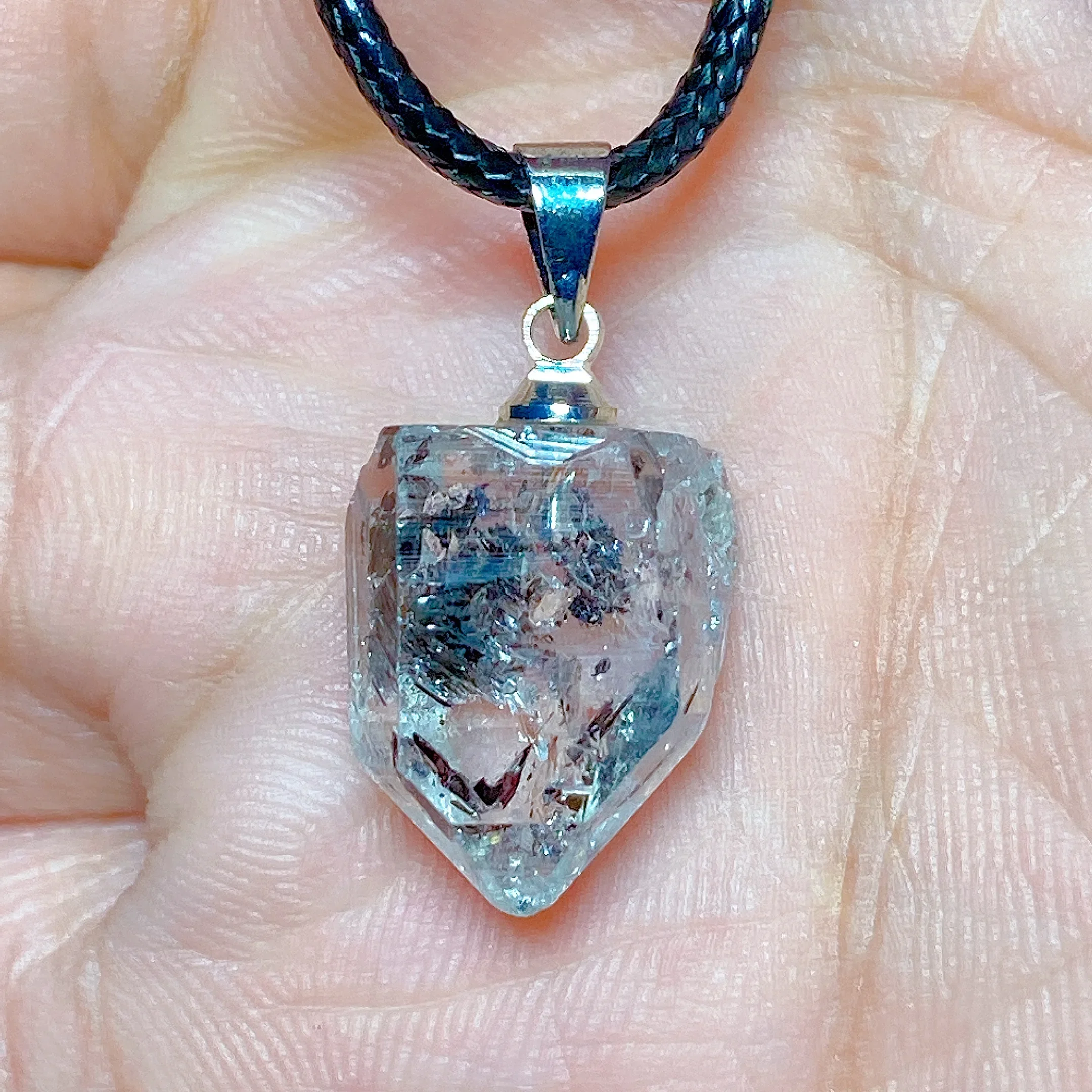 Natural Crystal Herkimer Diamond Accessory Hang Stone Gemstones Mineral Energy Reiki Home Decorations Gift Ore Crystals