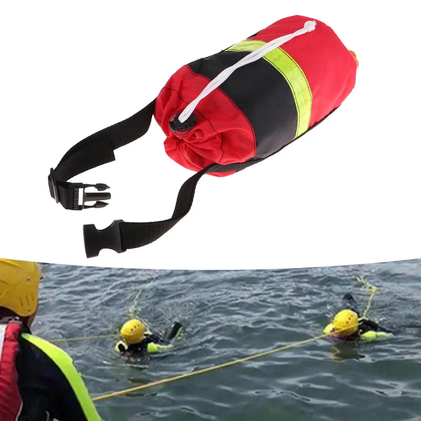 Rescue Rope Throw Bag Waterproof Floating Line Reflective Safety Equipment for Kayak Marine Dock