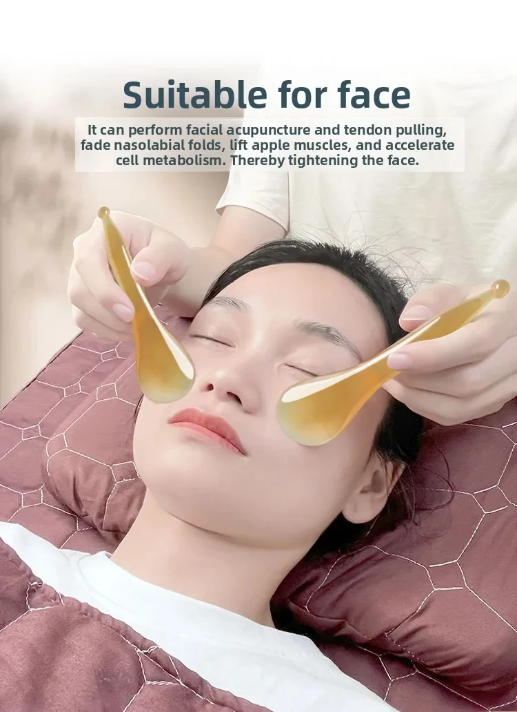 

Инструмент для массажа лица Гуа Ша | Скребковая доска Meridian для подтяжки глаз и лица | Ручка для точечного массажа всего тела