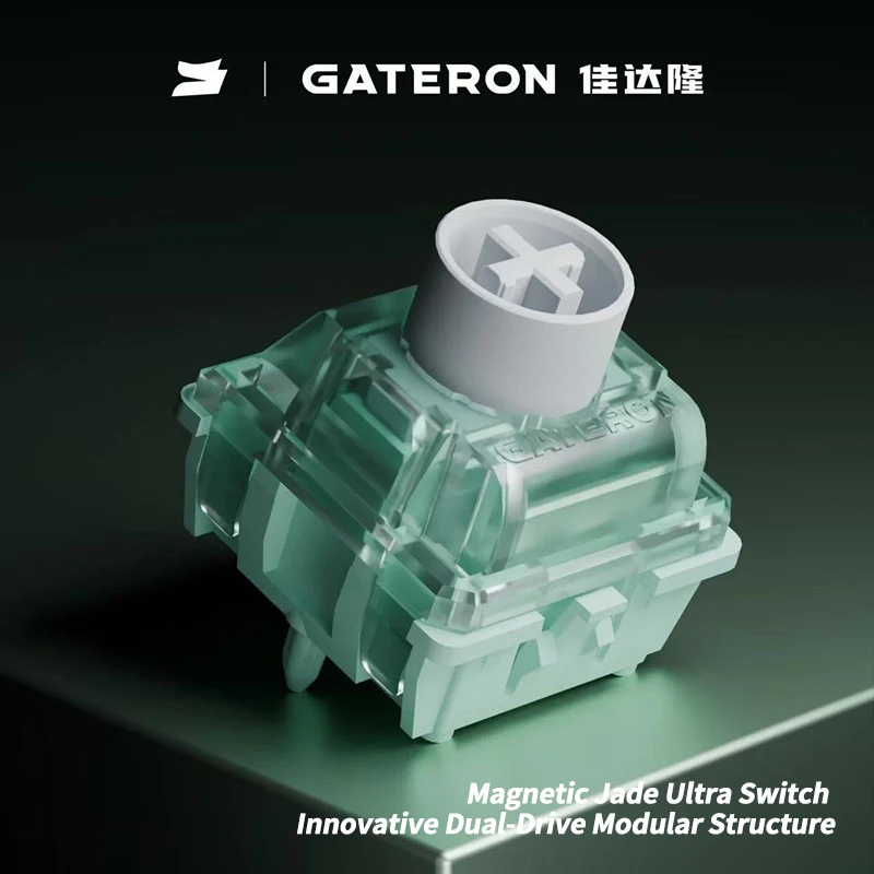 GATERON Magnetic Jade Ultra switch, Linear, Freely setting pre-travel, HE Hall Sensor Effect for Magnetic Keyboard Gaming Office