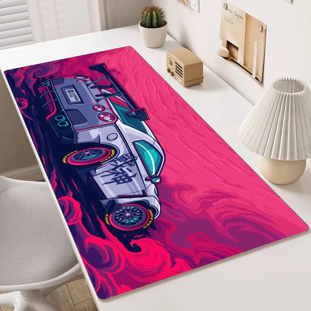 

JDM Sport Car G-gtr Mouse Pad Multiple Sizes Large Square Computer Office Game Table Mats Rubber Anti-slip Mousepads