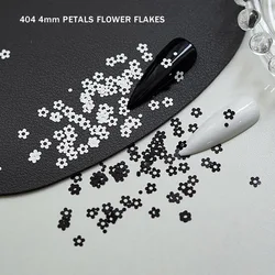 -4MM Florets- Concise Versatile Five Petals Flower Glitter Patch MINI Hollow Blossom Shape Ultra Thin Ornament 2g Flakes 404nail