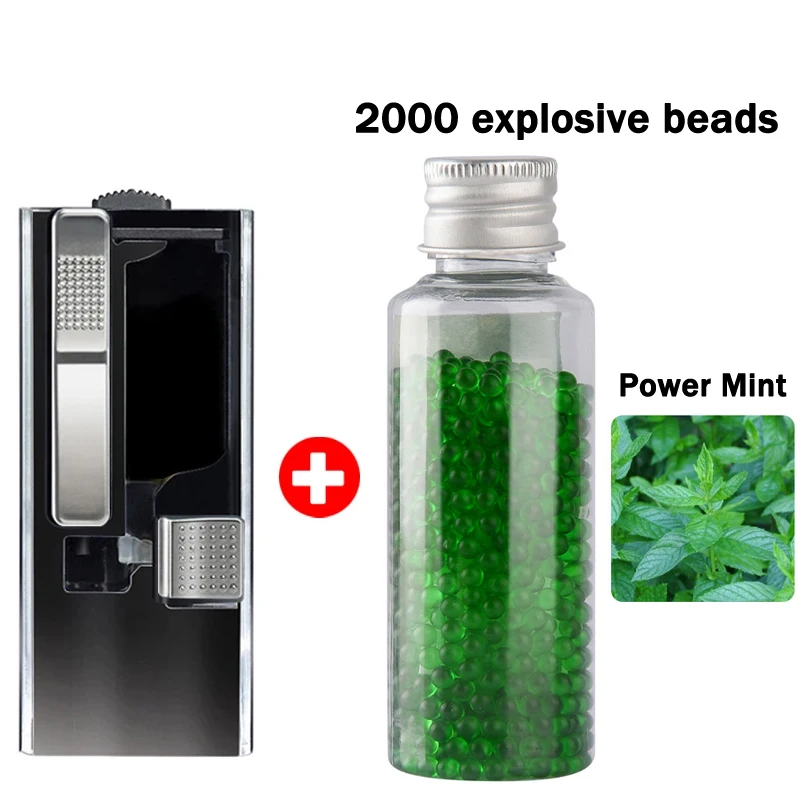 2000PCS Cigarettes Beads pops Filter Handy Push Box Explosion Capsule Mixed Mint Fruit Flavour Bursting Cigarettes Ball Men Gift