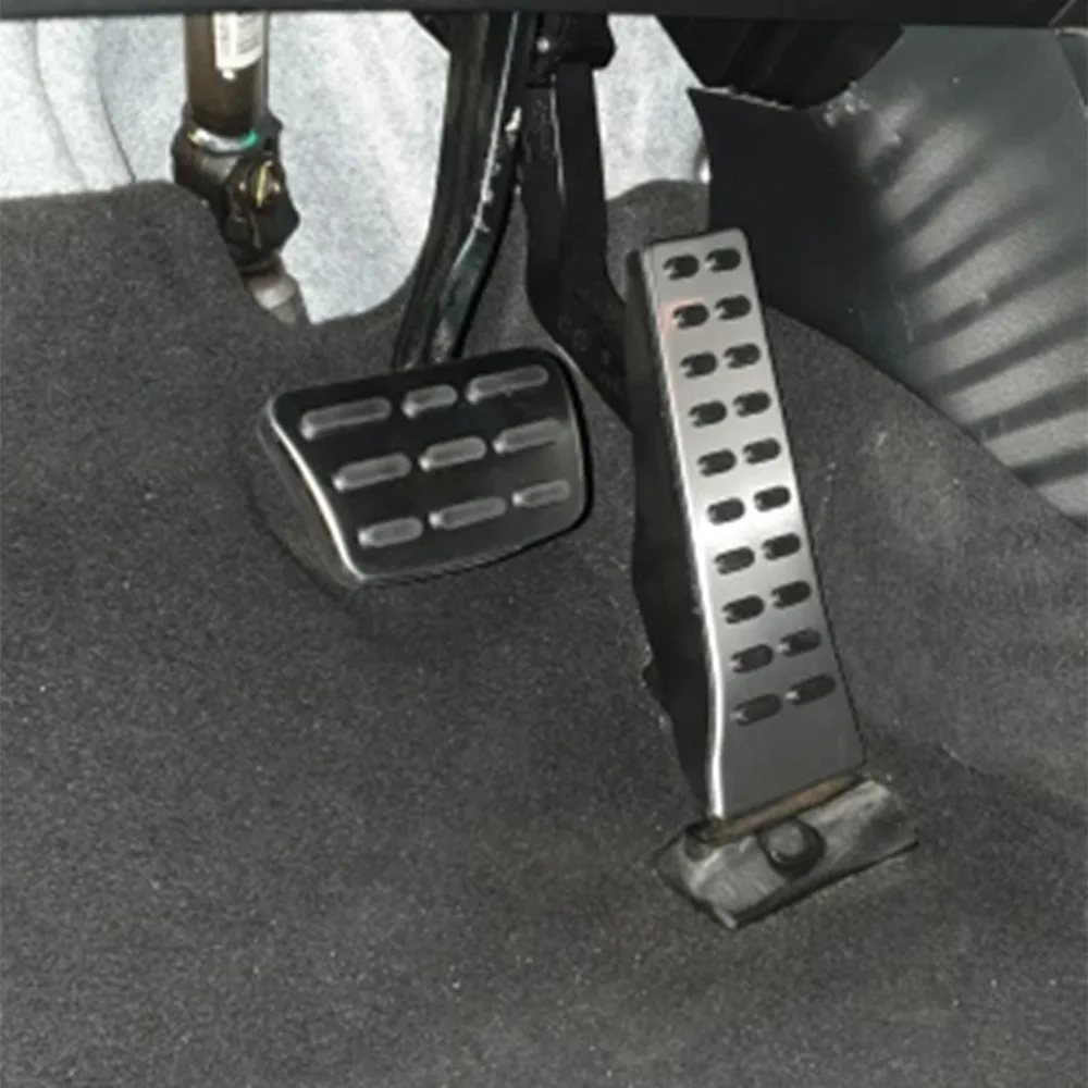 AT MT Edelstahl-Autopedalauflagen für Kia Sportage NQ5 5 2022-2026, Rutschfeste Bremspedalabdeckung ohne Bohren, Fußstützenpedal-Schutz – Detail 2