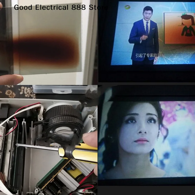 【GE】1pcs Polarizing Film Thermal-isolating Polarizer Glass For 4 Inch LCD Mini Led Projector Repair For UC40 UC46 Rigal