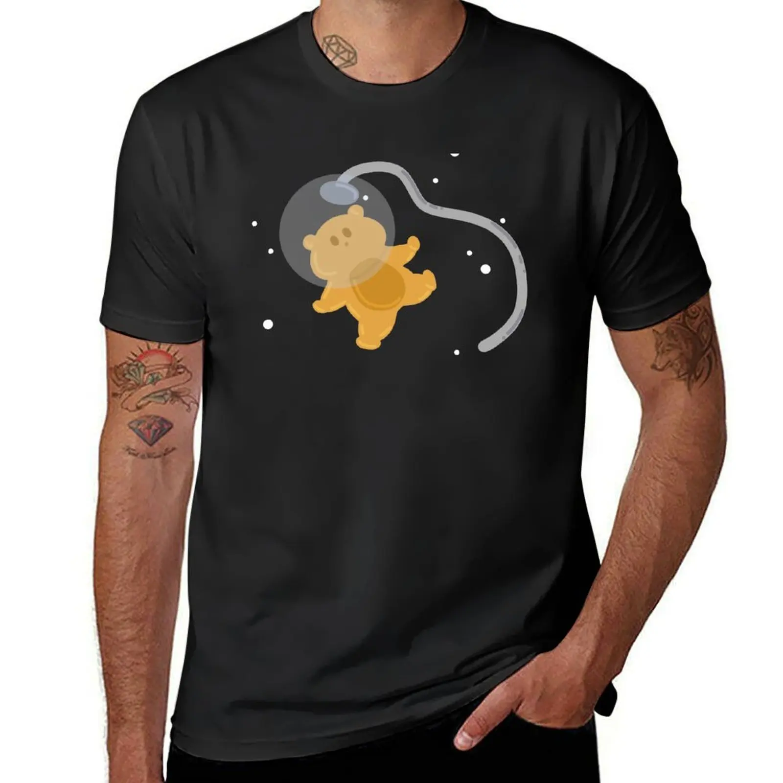 Space Hamster T-shirt Blouse customs for a boy graphics mens cotton t shirts