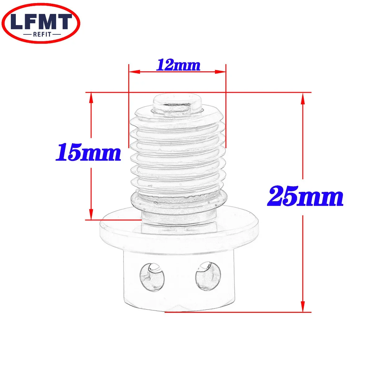 M12xP1.5 Magnetic Oil Drain Plug Bolt Screw For Yamaha WR250R WR250X Serow 250 YZF-R25 R3 MT-03 MT-25 YZF-R3 YZ250 YZ250X XT250X