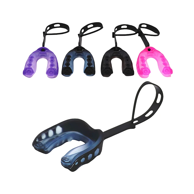 

Football Mouthguard With Lip Protection Mouth Guard With Strap Mouth Protector Basketball Karate Rugby Boxing Accessories 1Pc