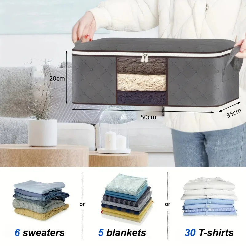 

Сумка для хранения одежды и одеял из нетканого материала, многофункциональная роскошная сумка для хранения, складной дорожный органайзер для багажа.