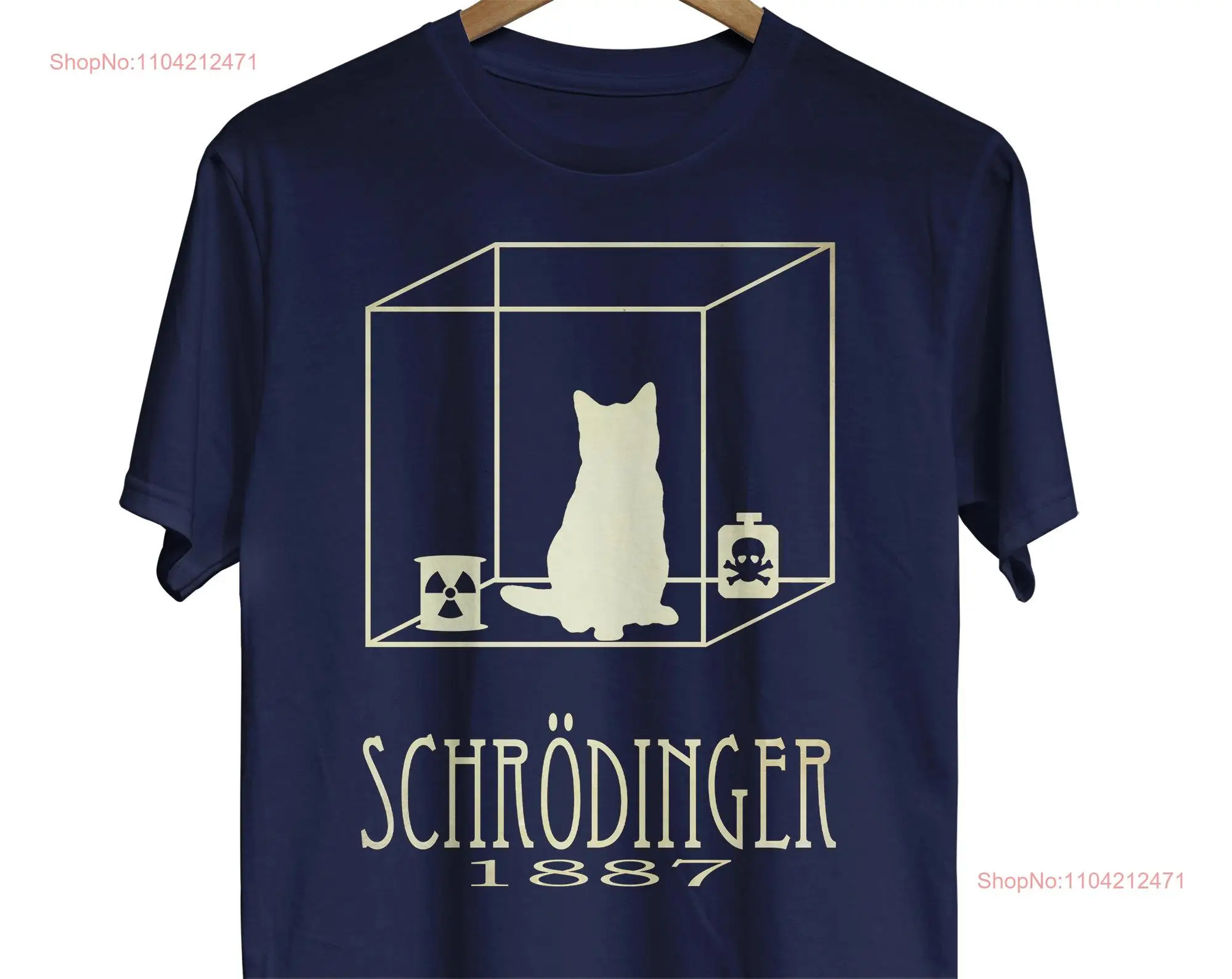 Schrodinger's Cat T Shirt Physics Geek Science Funny Dead or Alive Quantum Teacher Physicist long or short sleeves