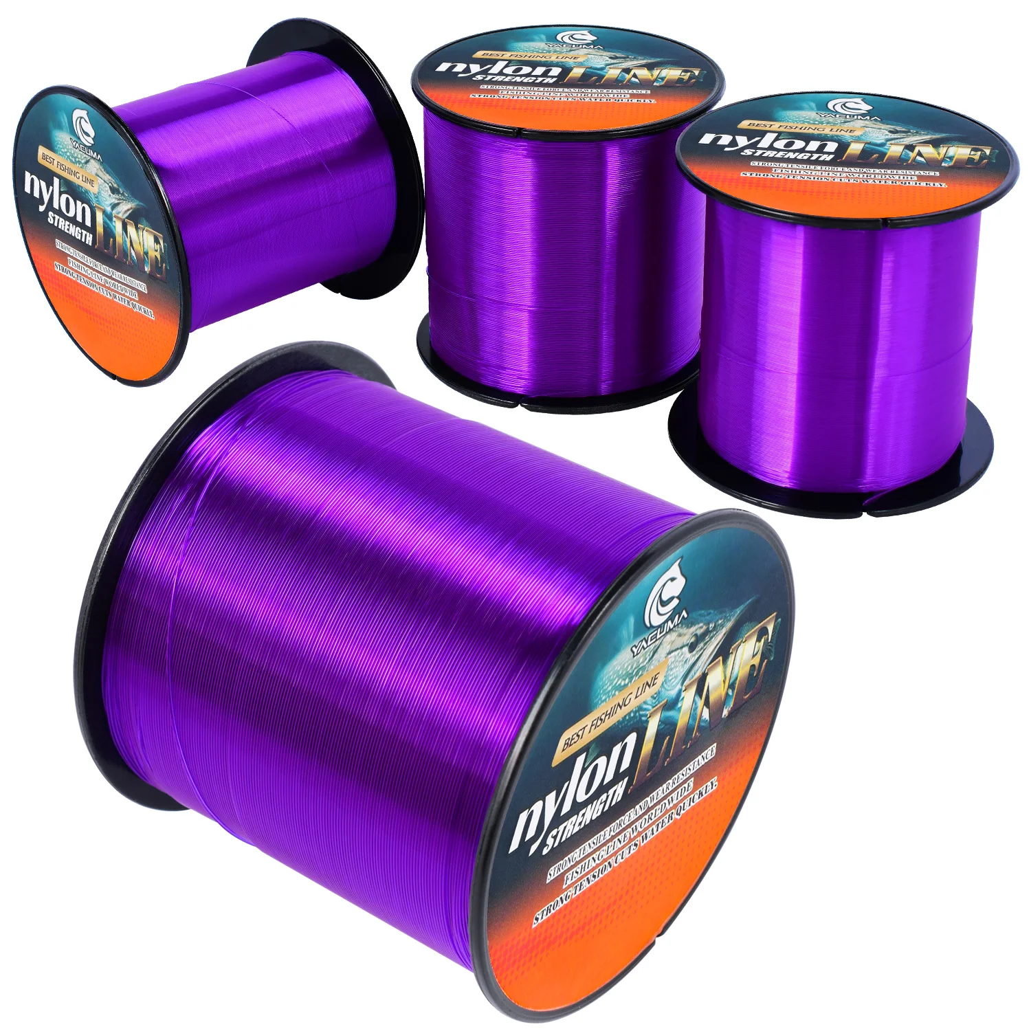 YACUMA 300M/500M Starke Nylon-Monofilament-Angelschnur, glatt und mit geringer Dehnung, für Süßwasser- und Salzwasser-Angelzubehör – Detail 10