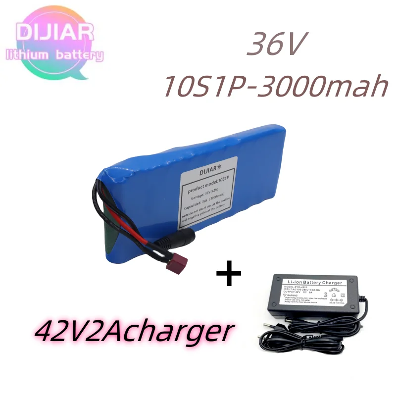 

18650 Rechargeable 10S1P 36V Lithium Battery Pack 20A High Power 3Ah Suitable for Built in BMS