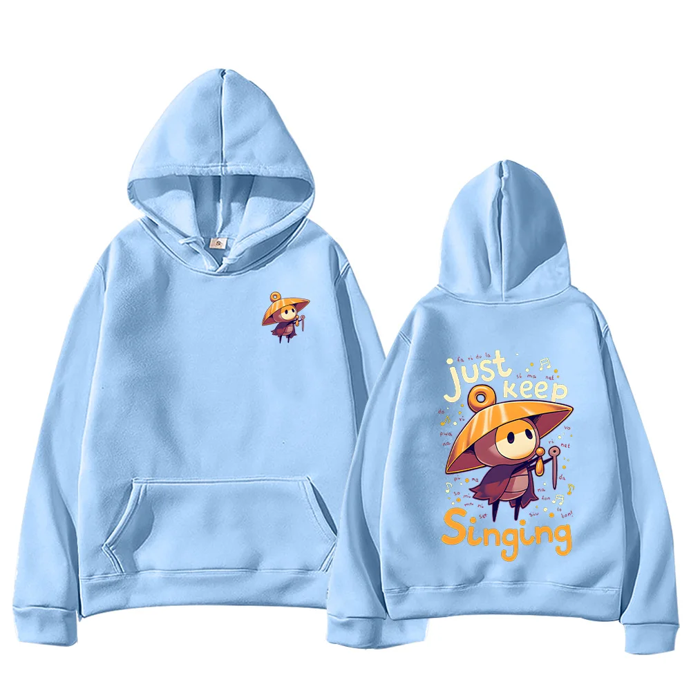 هولو نايت شيرما سونغ للجنسين هوديس الجوف فارس Silksong بلوزات الساخن لعبة المحملة القطن مضحك البلوز كم طويل هودي #4