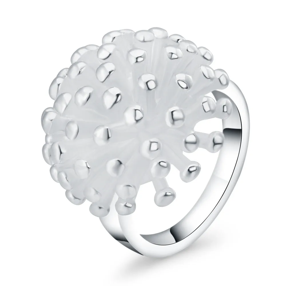 

High quality 925 Sterling Silver Vintage Fireworks Rings for Women Size 6 7 8 9 10 Fashion Wedding party Jewelry Holiday gift