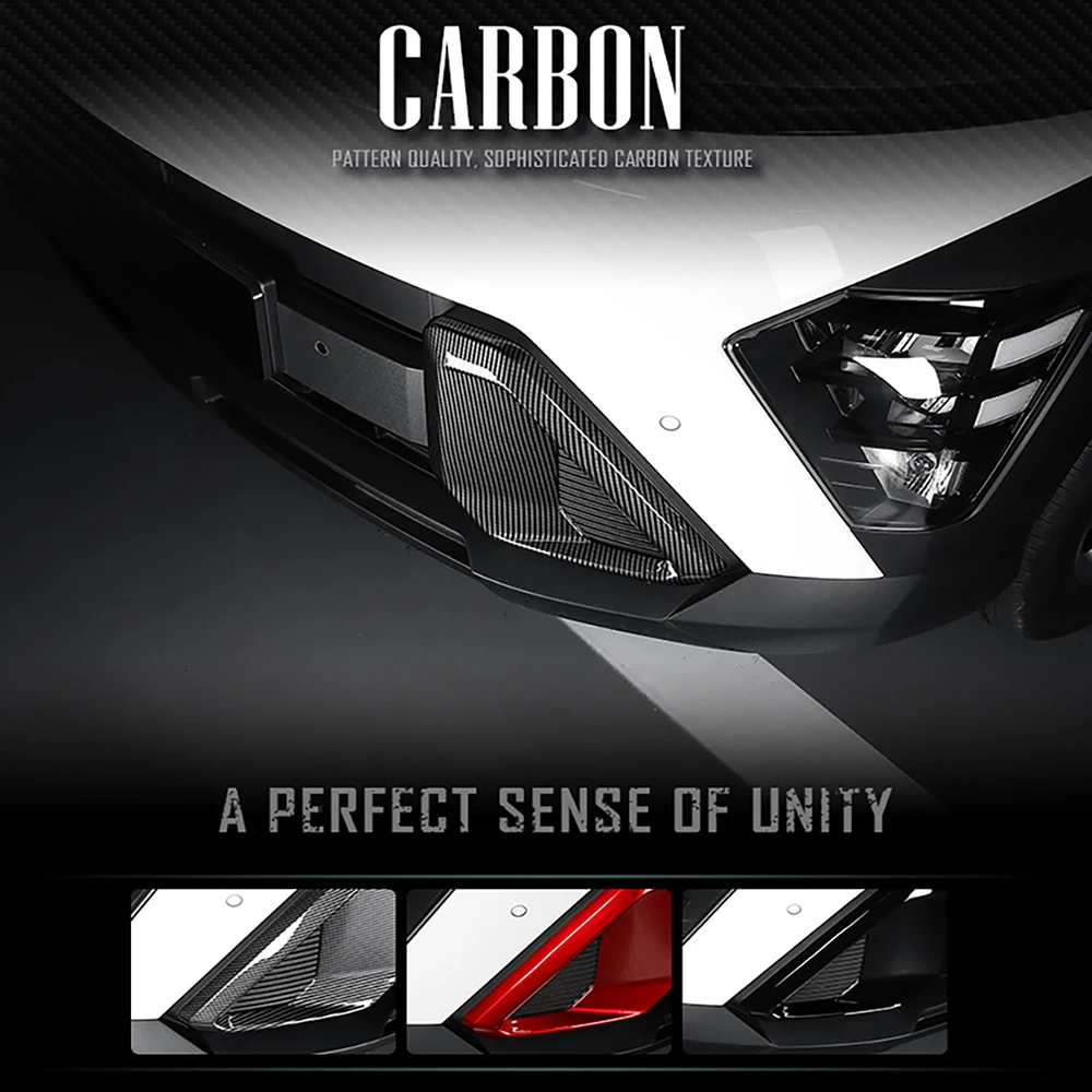 

Глянцевая черная крышка переднего бампера, накладка на рамку противотуманных фар для Hyundai Kona SX2 2024 2025 2026, аксессуары для внешнего стиля с левым/правым рулем