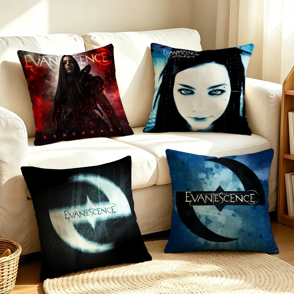 Band E-Evanescence-S Sanctuary Album cushion cover Soft Smooth Pillow Case Hidden Zipper Washable Decorative Couch Office Gift